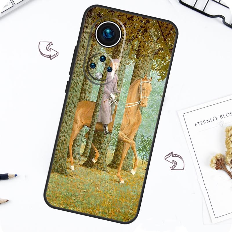 Rene Magritte Case For Honor Magic 5 6 7 Lite Honor 200 Pro X8b X9a X8a X8 X9 X9c X9b 50 70 90 Lite Cover