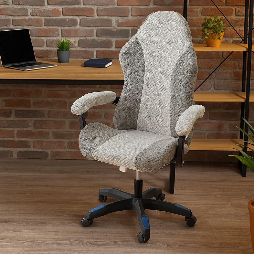3D Jacquard Gaming Chair Covers Color Block Office Chair Covers  Office Environment