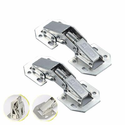 1/2/4 Stück Schrankbeschlag 90 Grad Bohrlos Tassen-Scharniere Schranktür Hydraulische Scharniere Soft-Close Mit Schrauben Möbelbeschläge