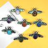 Shell Brooch Pin With Bee Embellishment And Dual Use Design For Summer Fashion Accessory