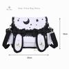 Y2K Cute Girl Lolita Bow Rabbit Shoulder Bag Women Star Moon Canvas Crossbody Bags Korean Kawaii Satchel Bag Sweet Messenger Bag