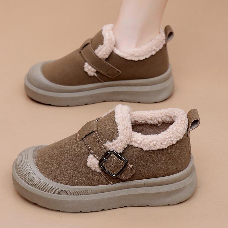 Schneestiefel, Vielseitige Schuhe mit dicker Sohle und Fleece für Wärme, Damenschuhe für einen Fuß