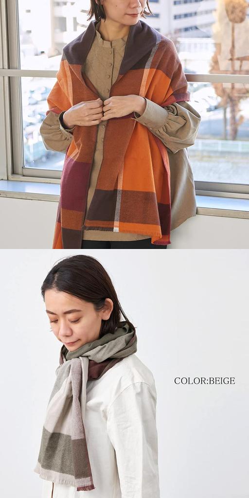 Cotton Scarf with Imabari Towel Check Gentle On the Soft and 188cm X 38cm Made In Comfortable and Easy To Perfect for Fall and ORIM [Emplet Veil] 100%