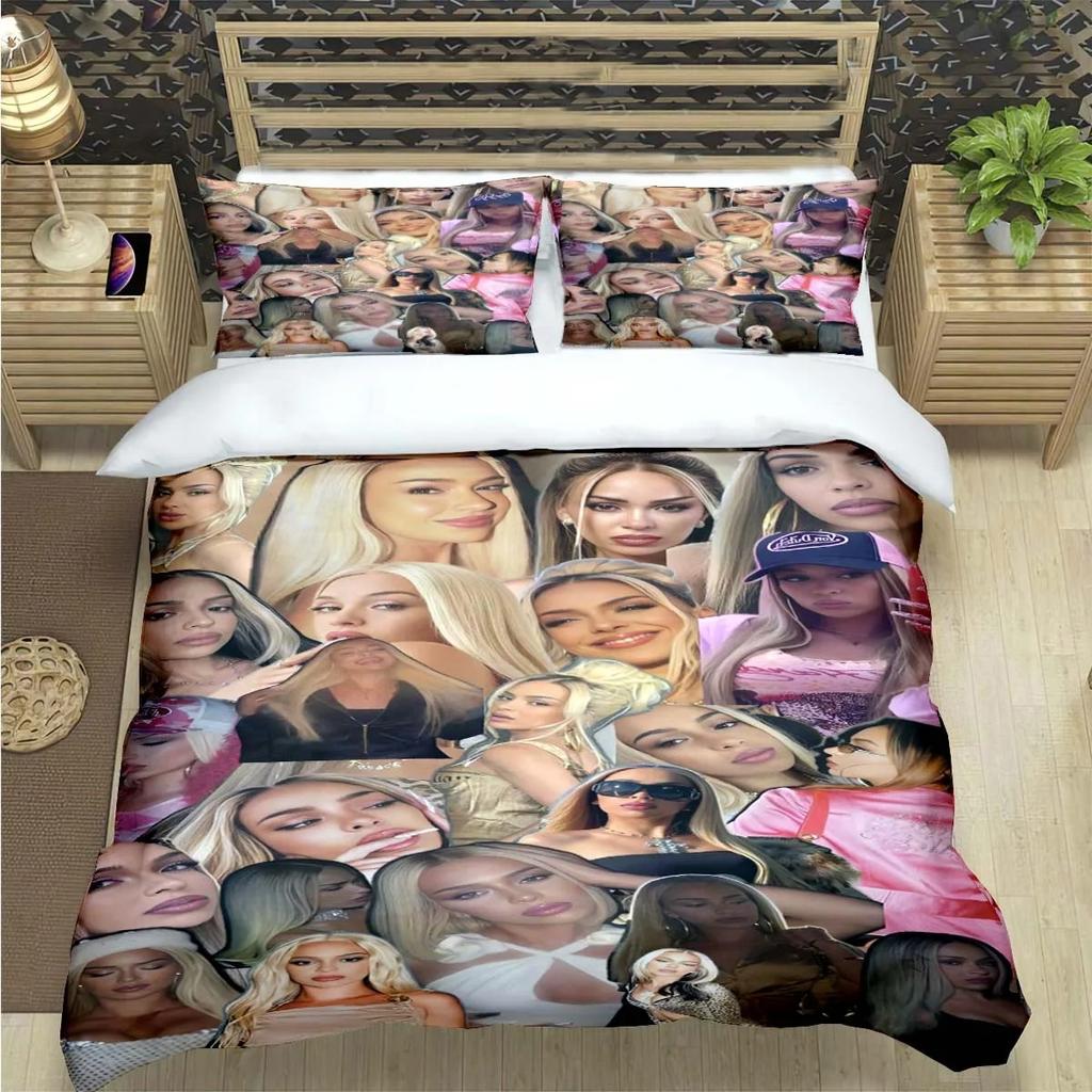 3D Print Fashion Spain Hot Female Singer B-bad G-Gyal Bedding Set Soft Comforter Cover With 1/2pcs Pillow Shams For Kids Adults