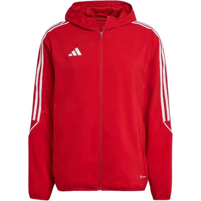 

Adidas Tiro 23 Windproof Striped Hooded Zip-Up Jacket Unisex Jackets IA1618 S