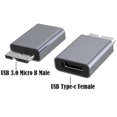 Aluminiumlegering Adapter Usb-adapter Typec Vrouwelijk Naar Usb3.0 Microb Mannelijke Connector