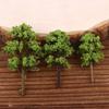 10Pcs Model Trees Ornaments Decoration Railroad Diorama Scenery Plastic Scale Scene For House Living Room Kitchen Decor