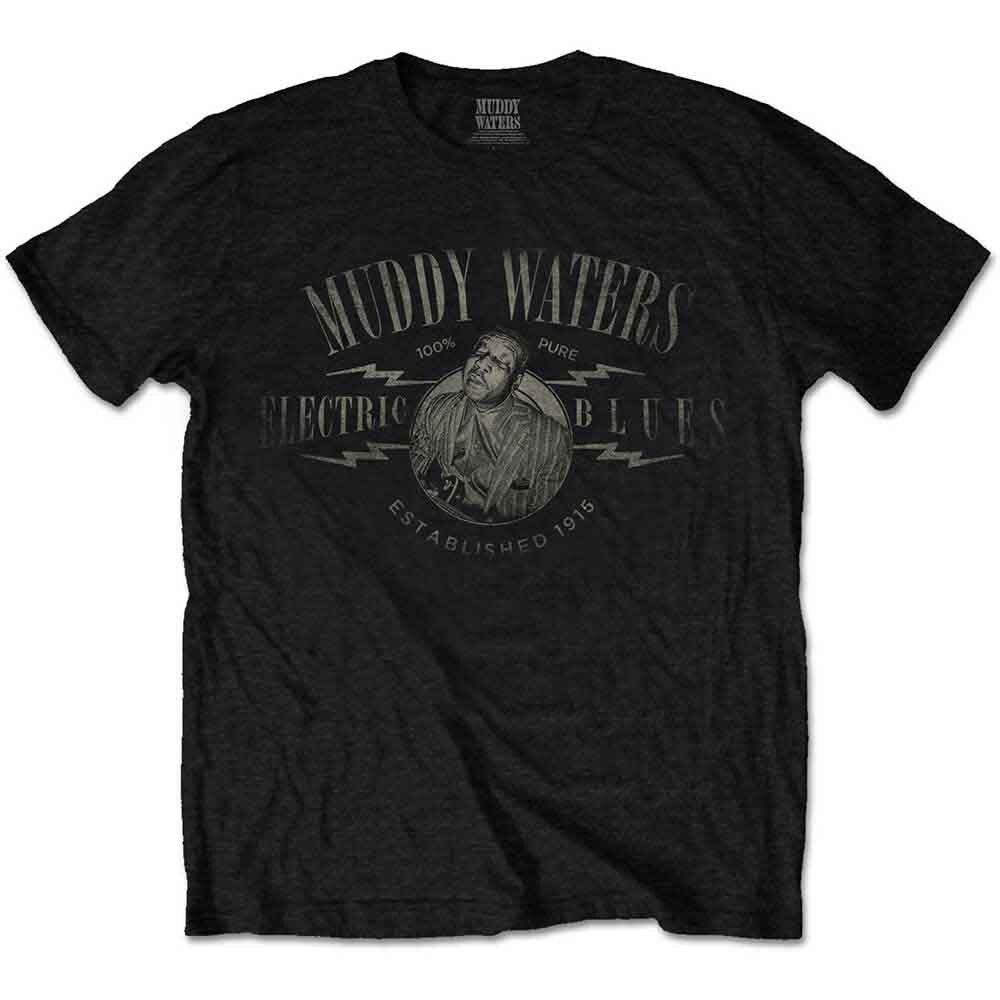 Muddy Waters Electric Blues Vintage T-Shirt Black New M
