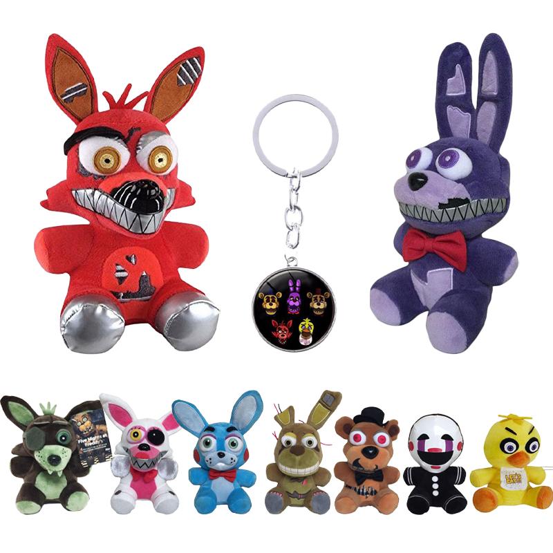 Nights At Five Freddys Chica Bonnie Foxy Plysjdukke Myk Kosedyr Barnegave