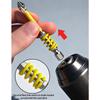 4Pcs High Hardness Alloy Steel Magnetic Spring Loaded Hexagonal Shank Screwdriver Bit For Electricians, Mechanics
