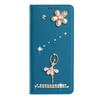 Pour Samsung Galaxy A57 5G Étui Motif Feuilles Florales Multiples Emplacements pour Cartes Fermeture Éclair Housse de Téléphone en Cuir avec