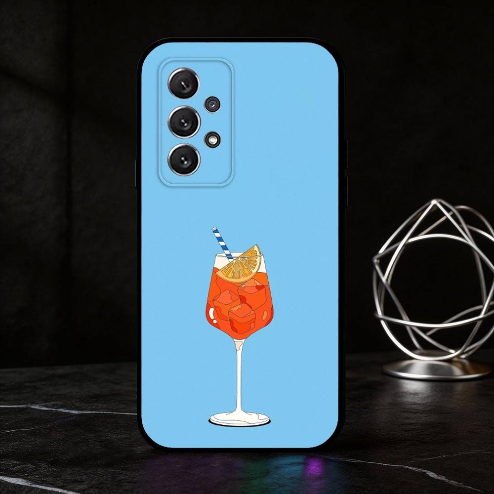 A-Aperol Spritz phone Case For Samsung S25,24,21,22,23,30,Ultra,20,Plus,Fe,Lite,Note Soft Black Cover