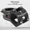 Mountain Bike Stem Lightweight Aluminum Alloy Hollow 31.8mm Curved Knife Marking Short Handlebar Stem for Cycling
