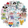 50Pcs Doctors Nursing Nurse Cute Angel Graffiti Stickers Luggage Laptop Decal