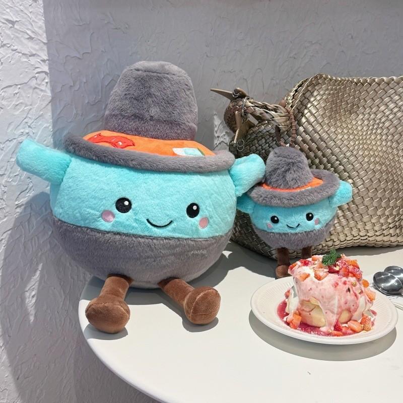 Fun Hotpot Plush Doll With Pp Cotton Filling For Kitchen Decor And Gift Set