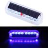 Solar Powered LED Strobe Warning Light Colorful Flashing Signal Lamp  Auto Emergency