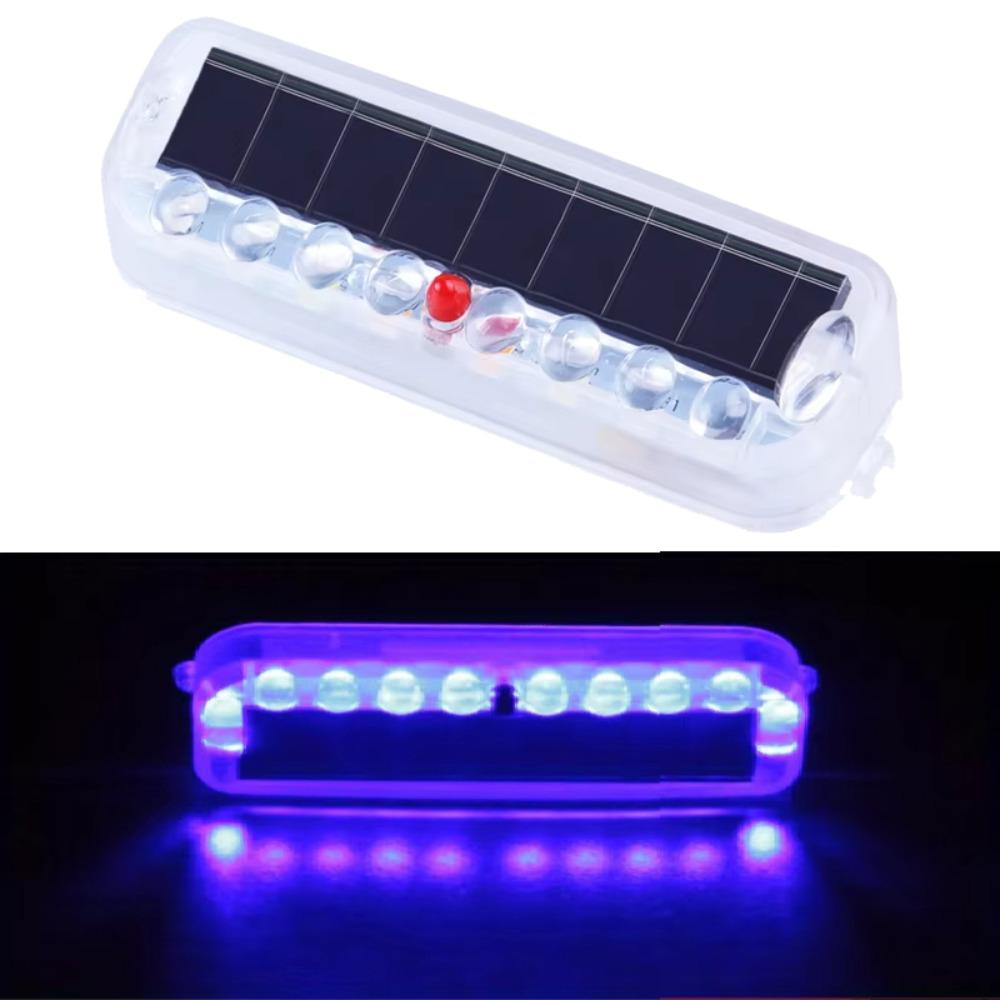 Colorful Solar Warning Flashing Light Waterproof Flashing Signal Lamp Motorcycles синий