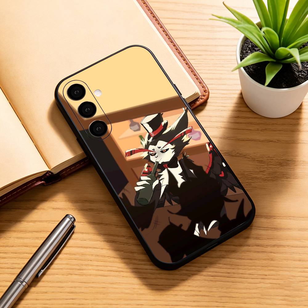 Hazbin Hotel Husk  Phone Case For Samsung Galaxy A73,A72,A71,A70,A53,A52,A51,Others Soft Black Cover