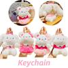 Doll Plush Sweet Bunny And Bear Cartoon Car Keychain Student Pendant Backpack