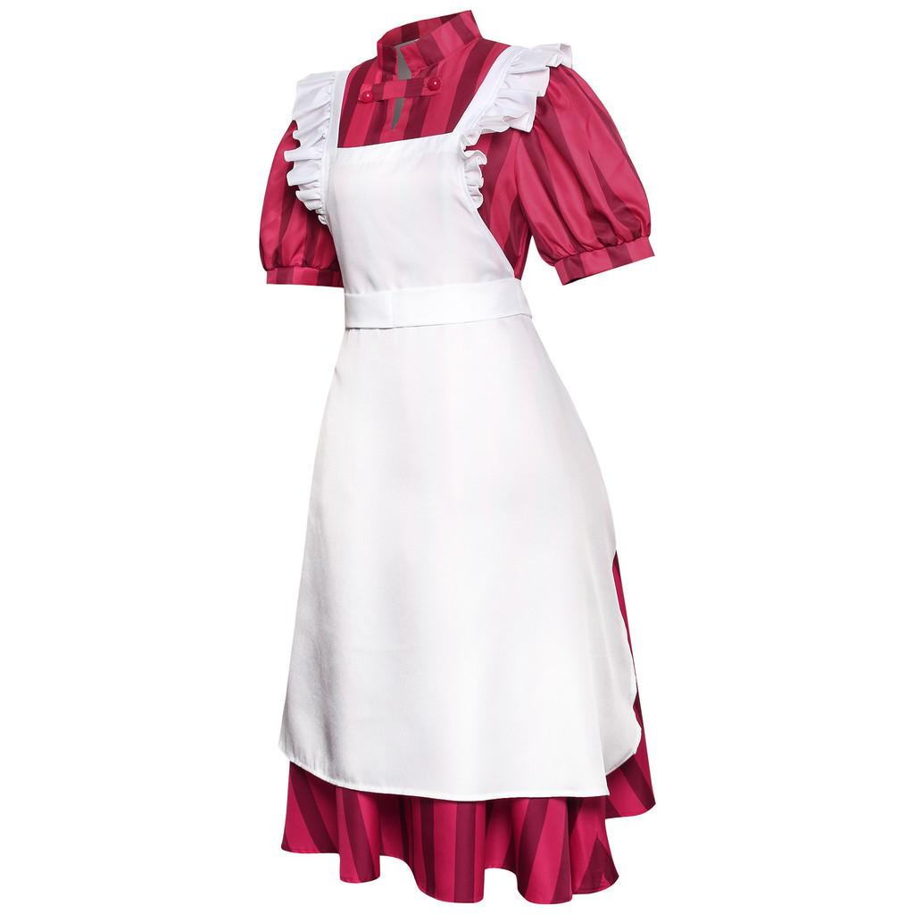Halloween Cosplay Costume Lovely Egret And Young Tongzi Apron Dress Anime Character Play Stage Uniform