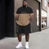 Summer T-shirt and Shorts Set 3D Printed Casual Beach Men's Sport Wear