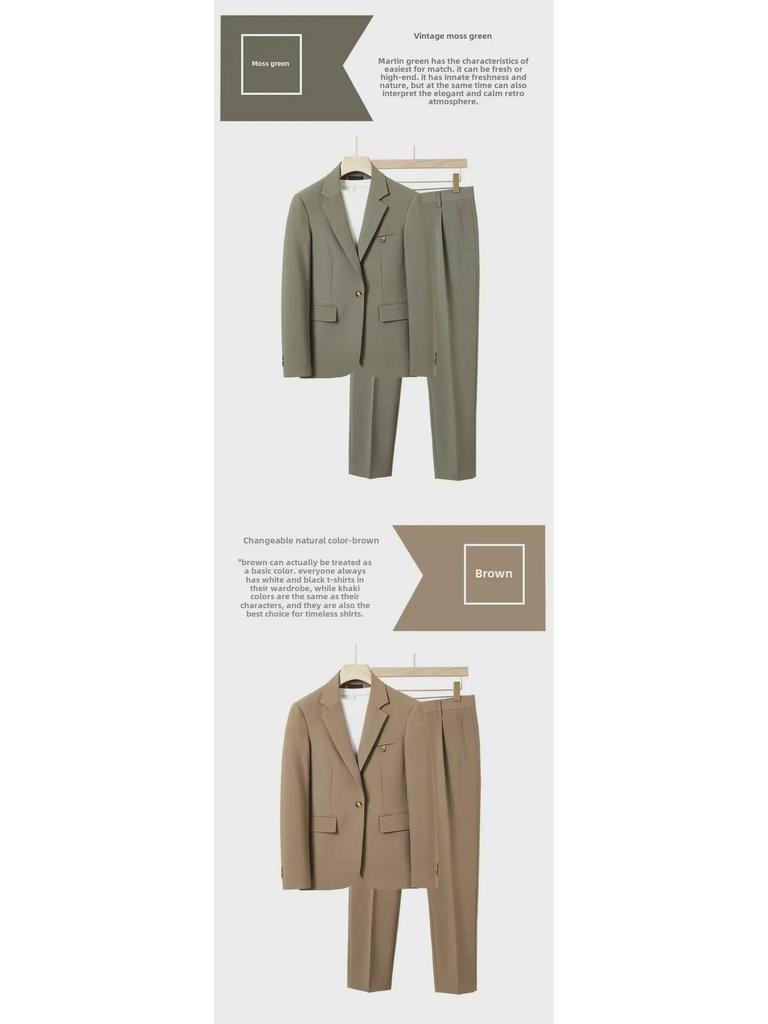 Men's Loose Korean Style Casual Suits - High-End Spring/Summer Jackets