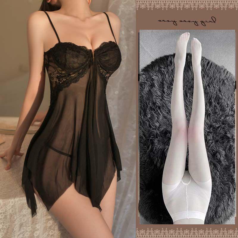 The Violent Consort's Lingerie: Passionate Flirt Nightgown Set for Enhanced Small Busts - Sexy Sleepwear for Women