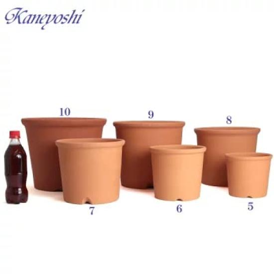 Ghiveci ceramic domestic Pot Mikawa ware KANEYOSHI ghiveci de flori ceramic Mikawa ware ghiveci S Akayaki 6 [Fabricat în Japonia/Calitate fiabilă] Nr.