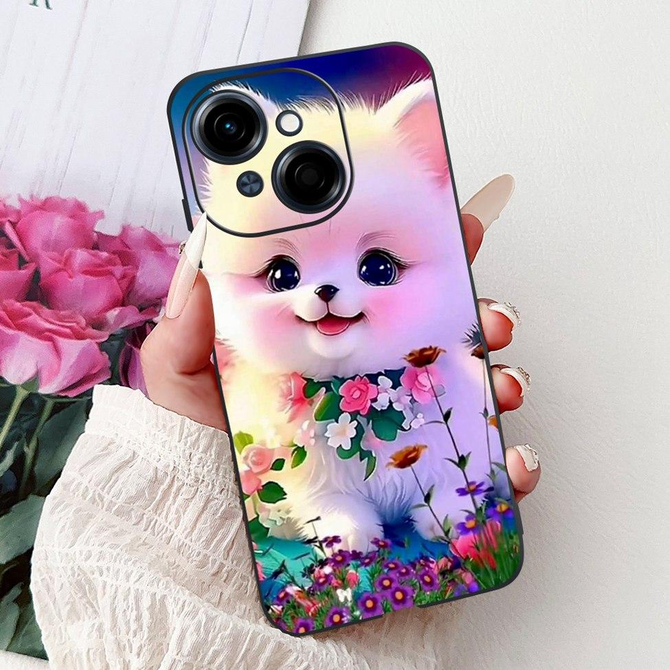 6.67'' For Tecno Spark Go 1 Case Pop 9 Cover Cute Cat Cartoon Fashion Butterfly Boy Girl Back Cover For Tecno Pop 9 Phone Case