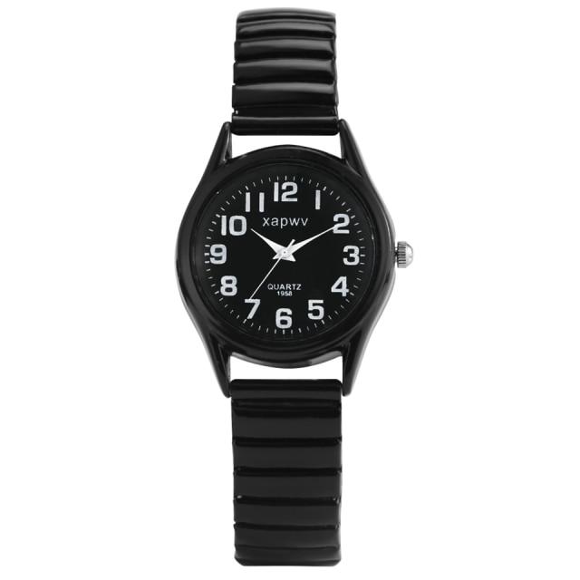 

Минималистичные мужские и женские черные эластичные ремешки, классические кварцевые часы с арабскими цифрами на циферблате, новый продукт, часы для пары, подарок на годовщину для влюбленных