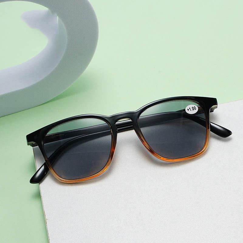 B8200-T HD Okulary do czytania z filtrem UV i zausznikami na sprężynkach - Stylowe okulary przeciwsłoneczne