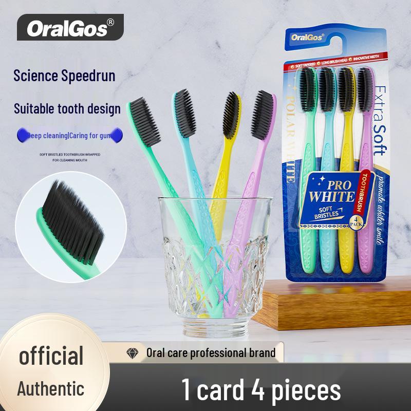 Beno Long-Head Soft Bristle Toothbrush with Suction Cup - Gentle Cleaning & Tooth Protection, Ideal for Home Use