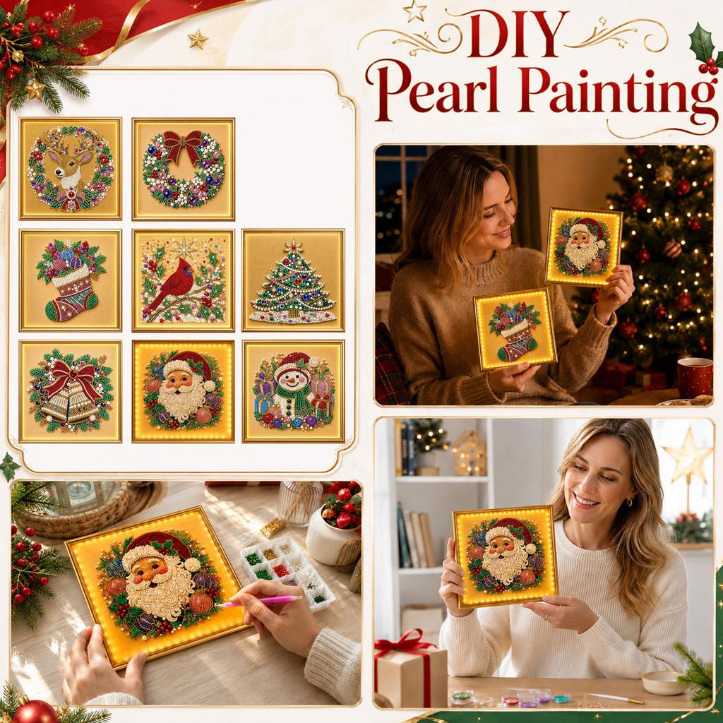 Christmas Glowing Painting Kit - DIY Creative Ornament Set for Holiday Decor