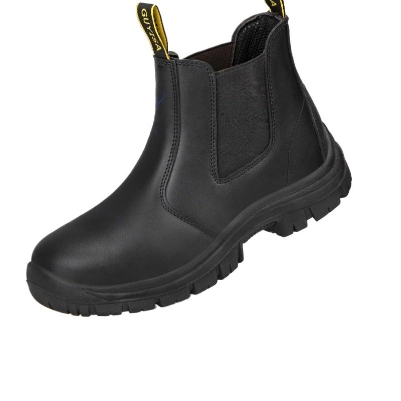 Leather Waterproof Anti-static Breathable Work Shoes Protective Shoes Industrial Safety Puncture-resistant Steel Toe Shoes
