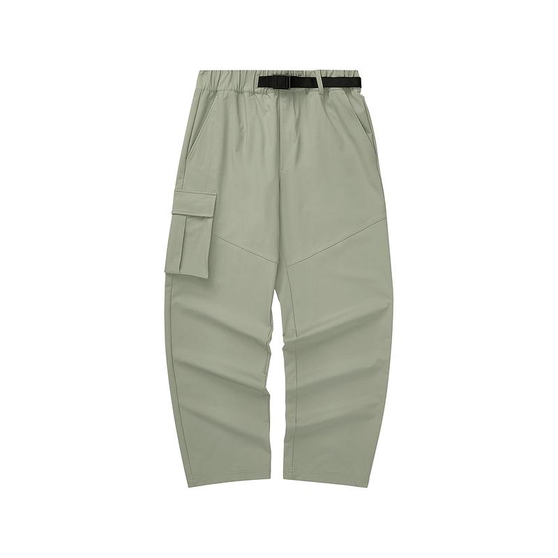 Skechers Sport Life Fashion Comfortable Versatile Straight Leg Elastic Work Casual Pants Men bottoms Herbal-Beige L324M075-02BV L