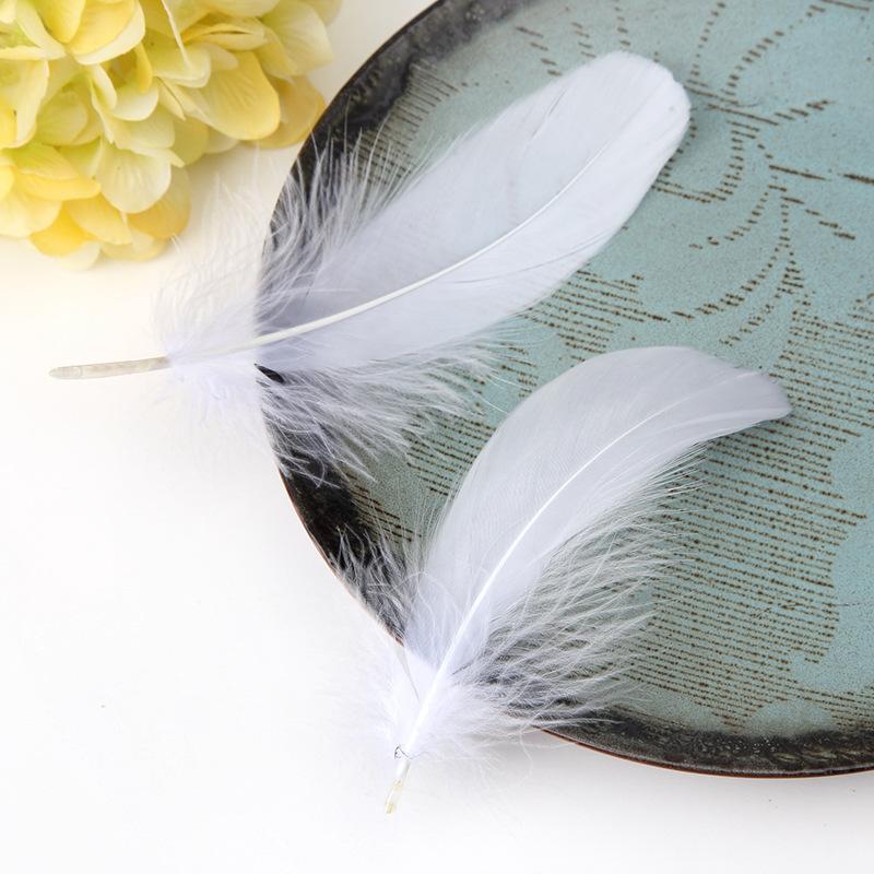 50Pcs Color Full Soft Big Floating Feather Goose Feather Diy Color Feather Headdress Craft Decorative Material