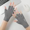 Herbst- und Winterhandschuhe für Damen Paare Fingerlose Outdoor-Radhandschuhe Studenten Tippen Deutsch Samt Warm Halbfingerhandschuhe