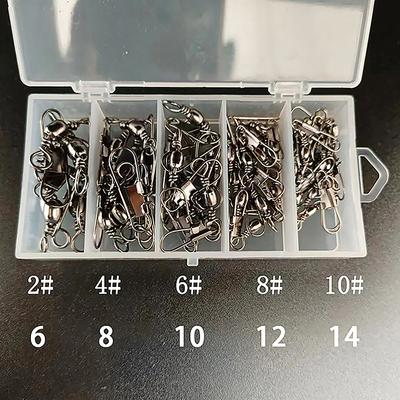 50Pcs Bottle Swivel+B Type Pin Luya Swivel Pin Fishing Accessories Fishing Gear Supplies
