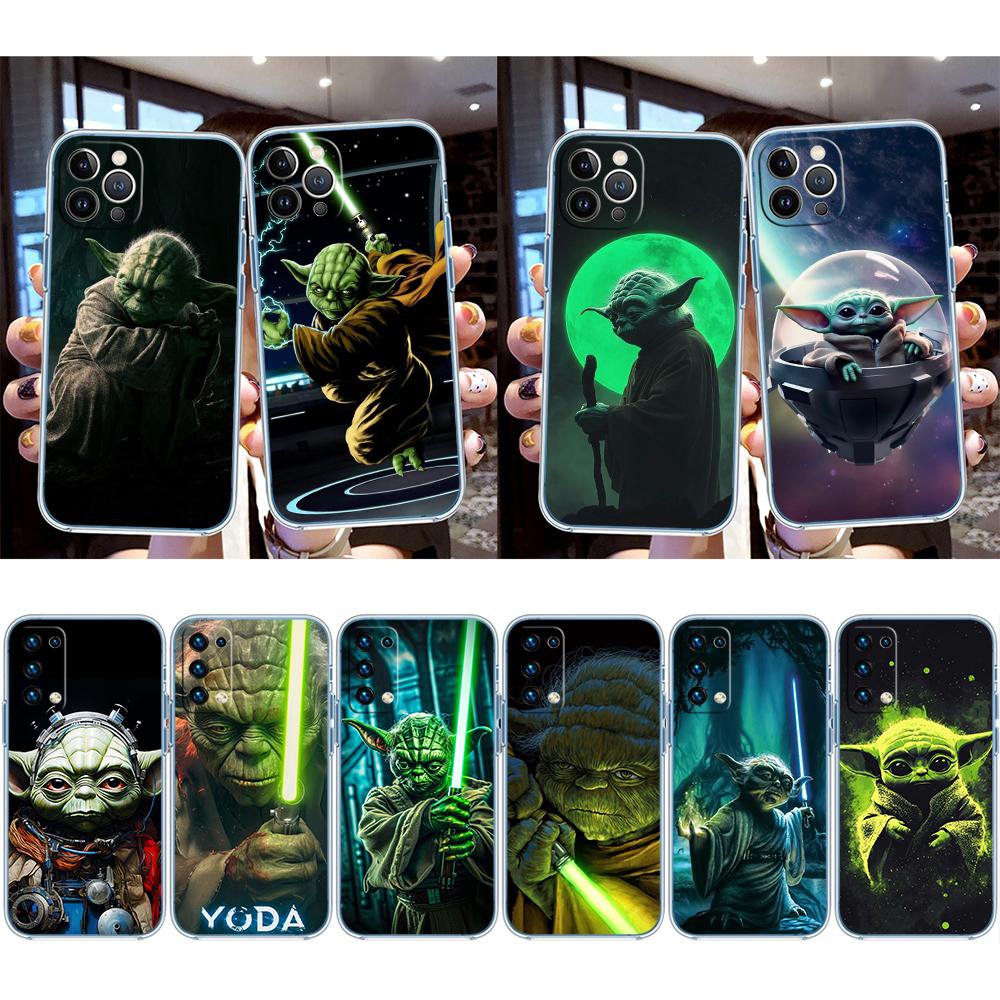 Star Wars Yoda Transparent Phone Case for Motorola Moto G7 G8 G9 G84 G85 G73 G24 G15 Z2 Play Power Plus