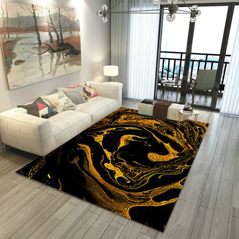Living Room Carpet Marble Style Coffee Table Floor Mat Nordic Style Home Bedroom Bedside Carpet
