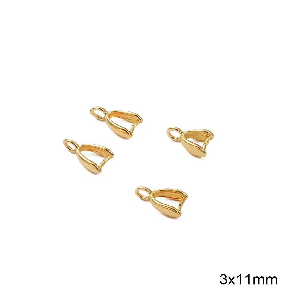 2 st koppar melonfrö spännen för gör-det-själv smyckestillverkning