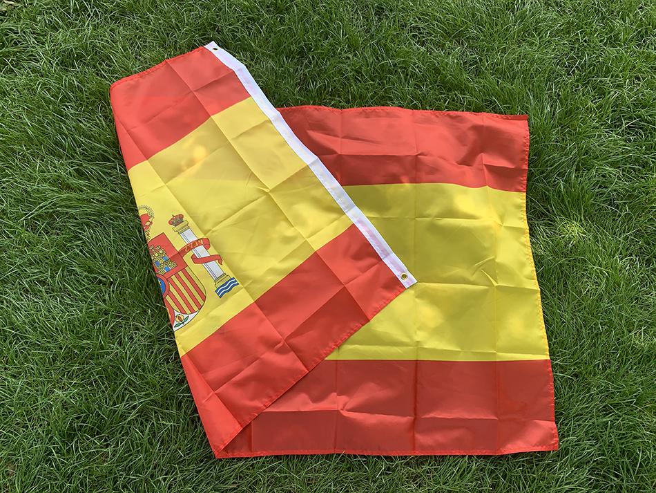 SKY FLAG 90x150cm spain flag 3x5 Feet ES Espana Spanish Flag Super Poly football FLAG Indoor Outdoor for Celebration big flags