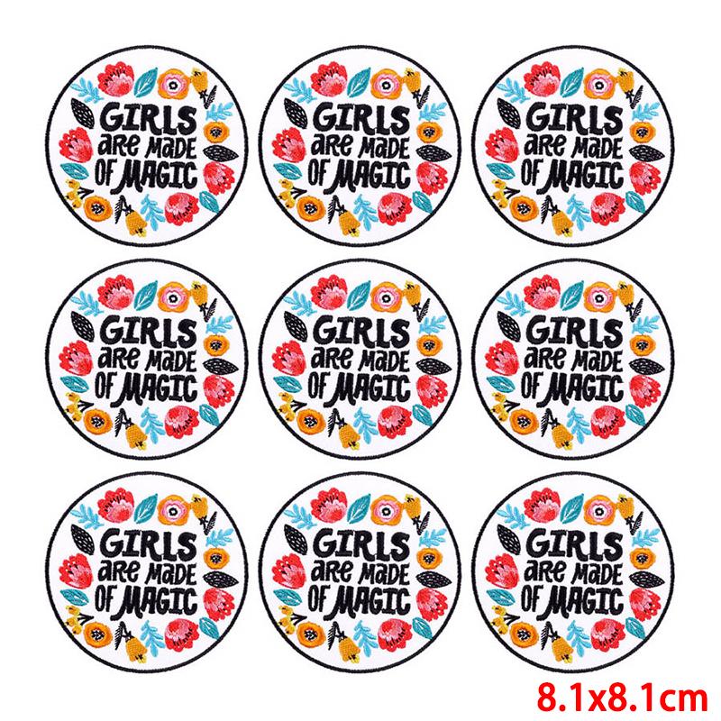 10 st/lot Grossistförsäljning av broderilappar Strykplåster för klädlappar på kläder Jackor Dekor applikationer Sytillbehör