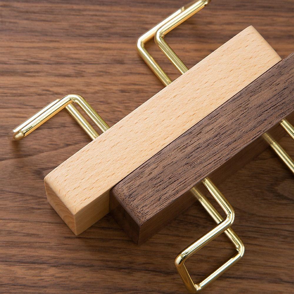 Walnut Wood Business Card Holder Tabletop Shelf Card Organizer Fashion Wooden Card Holder  Manager