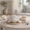 Coastal Style Resin Turtle Decorative Piece with Texture for Desktop Display. Maritime Beach Style Home Decoration Sculpture.