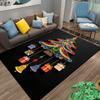 Colorful Christmas Tree Design Carpet with Gifts and Bells Pattern Suitable for use as an anti-slip for living room bedroom sofas