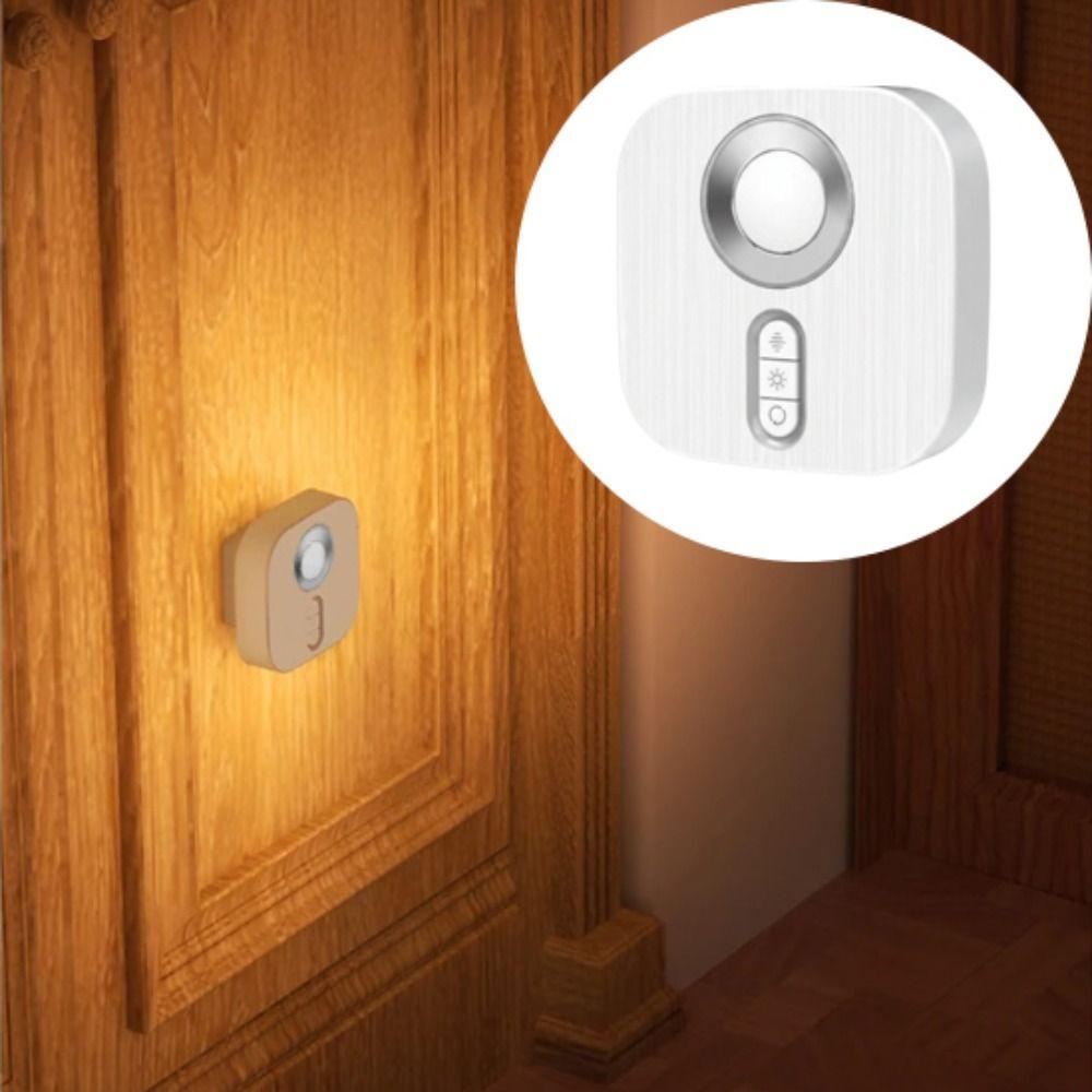 Ultra-Quiet Wireless Night Lamp Human Motion Sensor LED Night Light Smart Night Light  Corridor