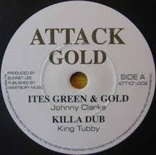 

10inch Record VARIOUS - Ites Green & Gold ATT10009 Attack Gold UK Reggae, Ska & Dub Used