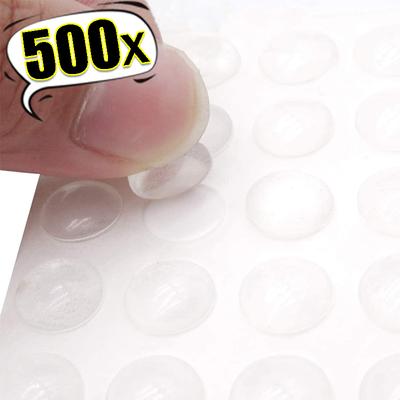 500/100 pezzi Fermaporta Autoadesivo Trasparente Ammortizzatore Gomma Buffer Paraurti per Mobili Punti in Silicone per Mobili Cuscinetti Protettivi
