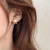 Cute Rabbit Ear Studs Simple Ladies Pearl Earrings Exquisite Rabbit Earrings  Spring Summer